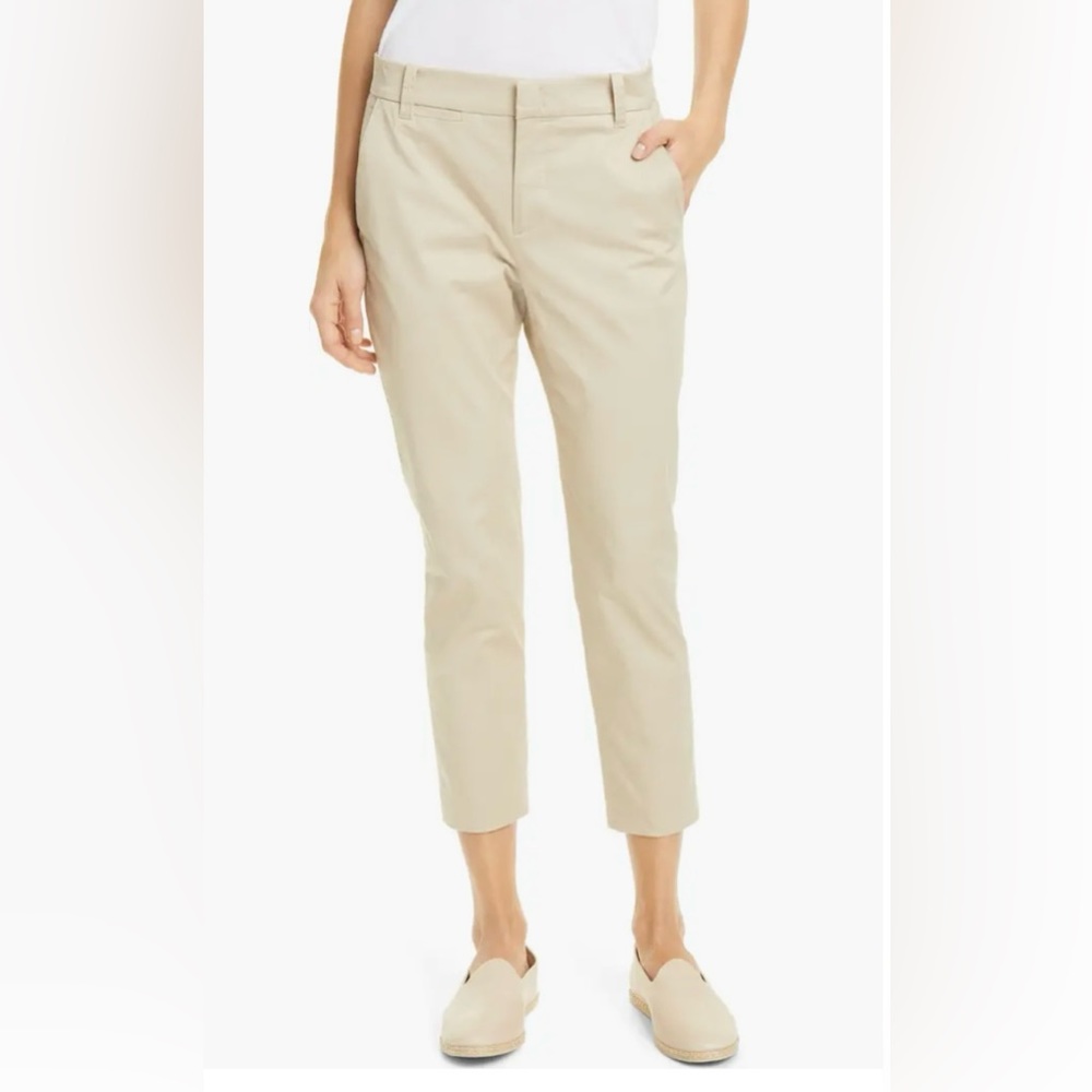 Loft women’s size 14, Julie crop pants, khaki color